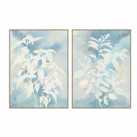 Maal DKD Home Decor 90 x 4 x 120 cm Taime leht Skandinaavia (2 Ühikut)