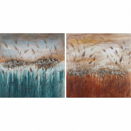 Maal DKD Home Decor 100 x 3,5 x 100 cm Kaasaegne (2 Ühikut)