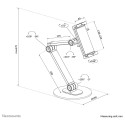 "Neomounts DS15-550BL1 Universal Tablet-Ständer für 4.7-12.9"" - Tablets 1KG"