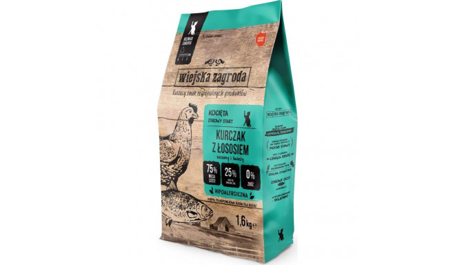 Wiejska Zagroda Dry cat food Chicken with salmon kittens 1.6 kg