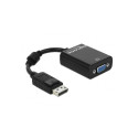 Delock AV Adapter DisplayPort - D-Sub (VGA) black (61848)
