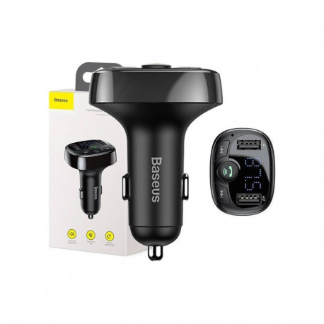 Baseus Bluetooth FM transmitter 2xUSB microSD black