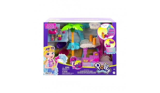 Mattel Polly Pocket Nukk Flamango Autopesula Komplekt HHJ05