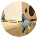 Bar Clamp - Wolfcraft EHZ PRO 120kg 15cm Opening Green/Grey/Yellow