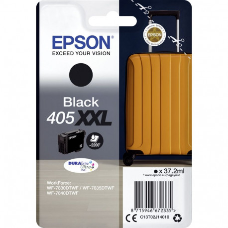 Epson tintkassett 405XXL C13T02J14010, must