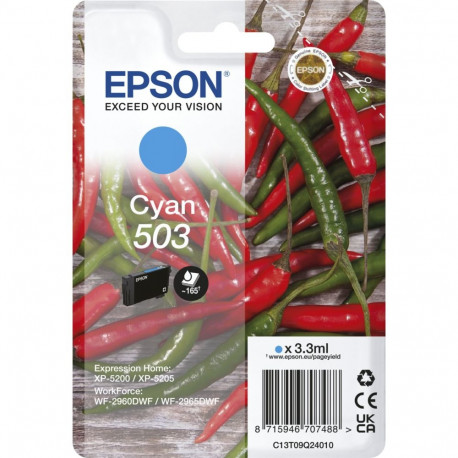 Epson tindikassett 503 C13T09Q24010, tsüaan