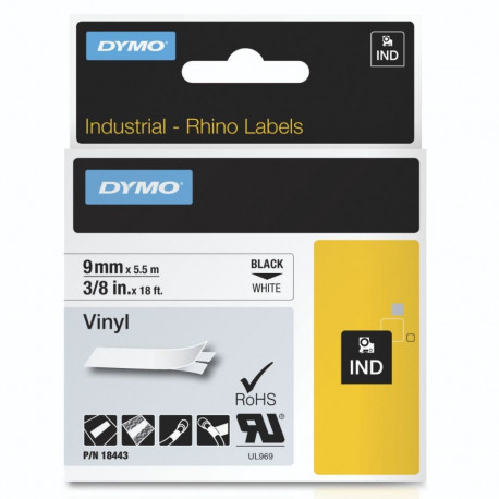 Dymo Schriftband 18443 Black White (S0718580)
