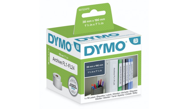 Dymo etikett 99018 valge (S0722470)