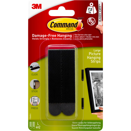 3M pildiriputusriba Command L 4x2tk (17206BLKUKN)