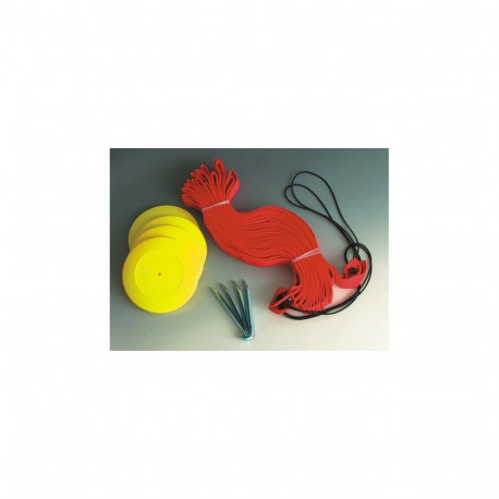 Rannavõrkpalli piirid Econom 8X16 m punane