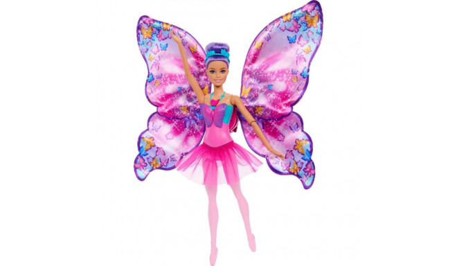 Barbie Mattel Butterfly Ballerina Doll 2in1 with Fold-Out Wings (HXJ10)
