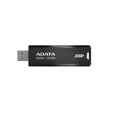 ADATA External SSD||SC610|500GB|USB 3.2|Write speed 500 MBytes/sec|Read speed 550 MBytes/sec|SC610-5