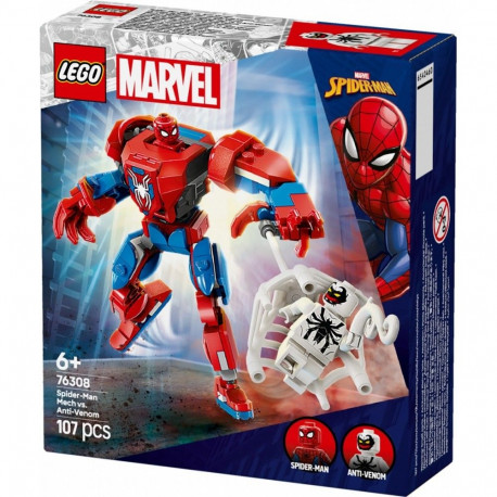 Klocki super heroes 76308 mech spider-mana kontra anti-venom