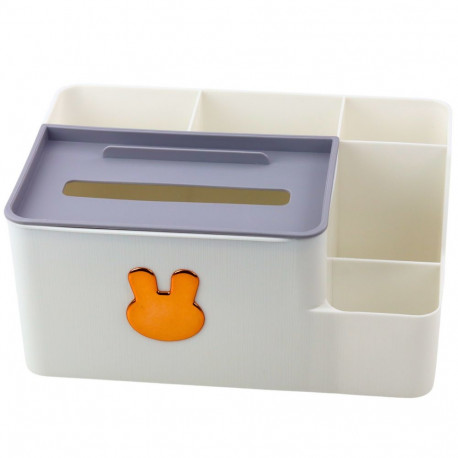 organisaator salvrätikukarbi ja kuldse jänesega valge