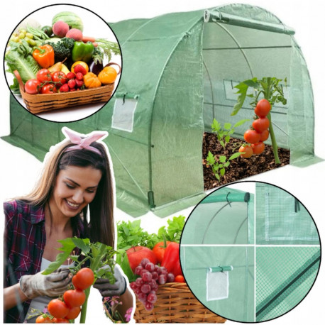 Tunel foliowy ogrodowy kasvuhoone 4x2,5x2m folia 10m? UV-4 premium