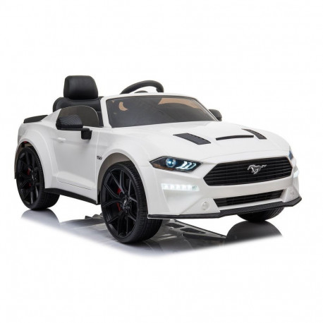 Ford laste elektriauto Mustang GT Drift SX2038 kaugjuhtimispult LED-tuled MP3, valge