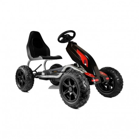 Gokart B012 pedaalidega õhkrehvidega, must