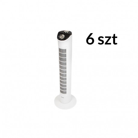 44-074# Wentylator kolumnowy 80w biały (6 tk.)
