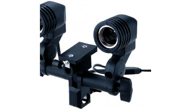 StudioKing Universal E27 Lampholder with 2 Sockets DLE27D