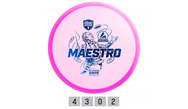 Discgolf DISCMANIA Midrange Driver MAESTRO Active Premium Blue 4/3/0/2