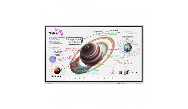 Samsung Flip Pro WM75B Flipchart 190 5 cm 75 Zoll (4K UHD  IR-Touch  HDMI  USB  WiFi  AirPlay  Tizen