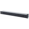 Power strip rack 1U 110V-250V/16A C19 socke