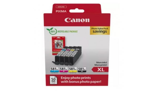 Multipack CLI-581XL BK/C/M/Y Photo Value 2052C006