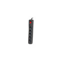 Power strip ARC5 1,5 m ARC5/15/CZ black