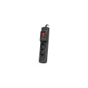 Surge Protector M3 Multi 1.5m black (3 slots)