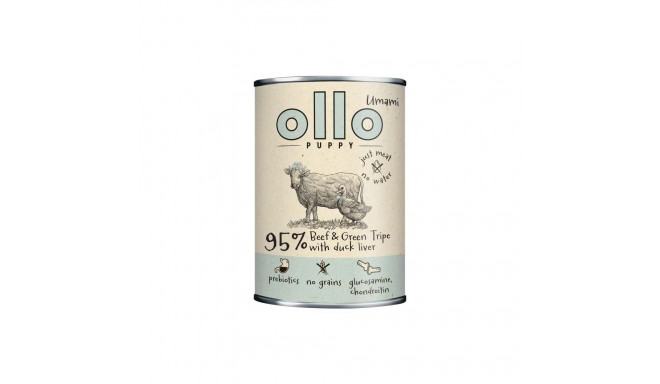 Wet Dog Food - OLLO Puppy Umami Beef & Green Tripe With Duck Liver 400g