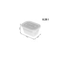 Food Containers Set - ROTHO Freeze 6x250ml Technopolymer Dishwasher Safe