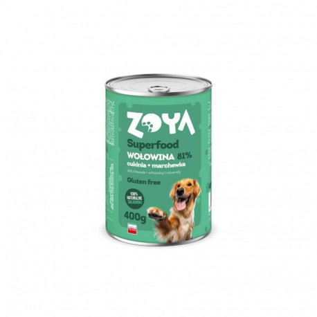 Wet Dog Food - ZOYA Superfood With Beef 400g