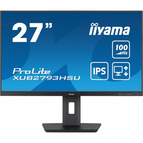 Monitor - iiyama ProLite XUB2793HSU-B7 27" Full HD 1920 x 1080 100 Hz USB Hub Black