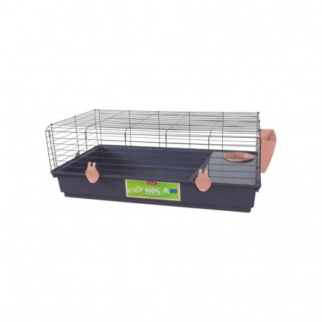 Pet Cage - ZOLUX EHOP 100 cm for Guinea Pig and Rabbit, Metal/Plastic, Pink