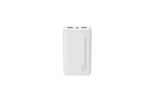 Powerbank - Havit PB92 20000mAh Dual USB Type-A & Type-C White