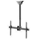 Television Mount - Techly 37-70 Telescopic Ceiling Support for LED LCD TV 50 kg