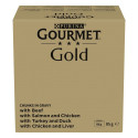 Cat Food - PURINA GOURMET Gold Beef & Salmon 96x85g Purina Gourmet Gold Sauce Pieces 96x85g