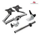 Dual Monitor Stand - Maclean MC-714 13-27" Aluminum Black