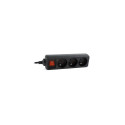 Gembird EG-PSU3F-01 surge protector Black 3 AC outlet(s) 230 V 0.6 m