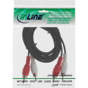 InLine Audio cable, 2x RCA M/M 10m