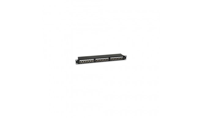 Equip 24-Port Cat.6 Shielded Patch Panel, Light Grey