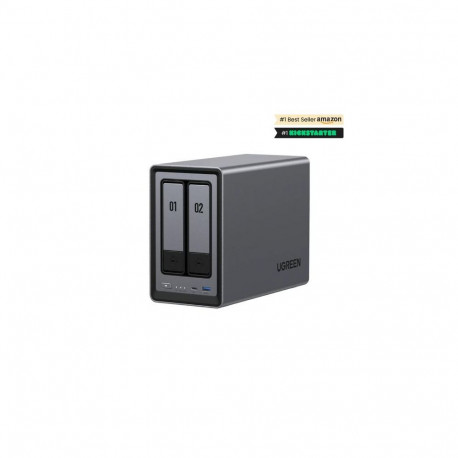 Ugreen NASync DXP2800 NAS System 2-Bay Compact Intel® N N100 8 GB DDR5 0 TB UGOS Pro Black