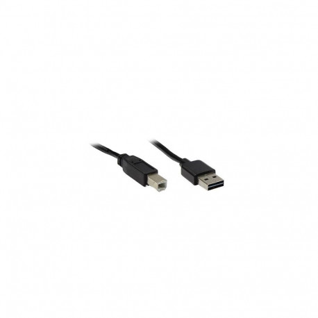 Alcasa USB 2.0 A/B, 3m USB cable USB A USB B Black