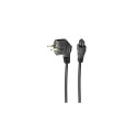 Gembird PC-186-ML12-1M power cable Black CEE7/7 C5 coupler