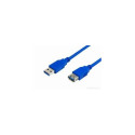 MediaRange 3m, USB3.0-A - USB3.0-A USB cable USB 3.2 Gen 1 (3.1 Gen 1) USB A Blue