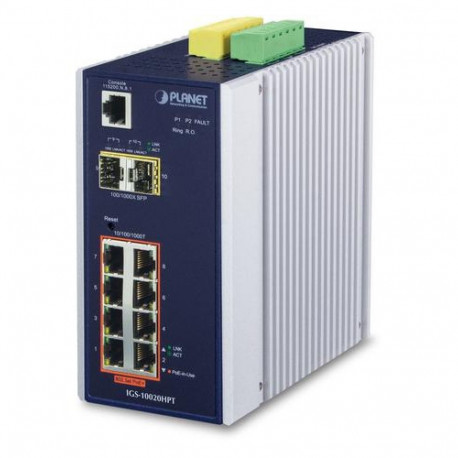 PLANET IGS-10020HPT network switch Managed L2+ Gigabit Ethernet (10/100/1000) Power over Ethernet (P