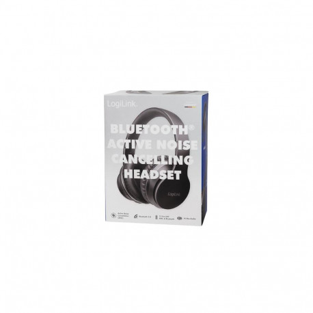 LogiLink BT0053 headphones/headset Wireless Head-band Music Bluetooth Black