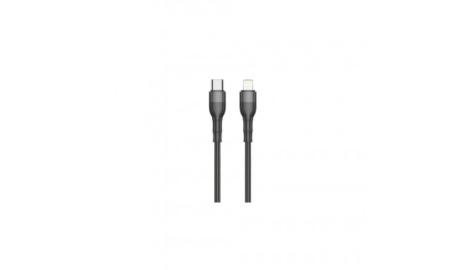 2GO 797307 lightning cable 1 m Black