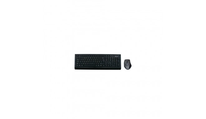 MediaRange MROS104-UK keyboard Mouse included Home RF Wireless QWERTY UK English Black, Grey