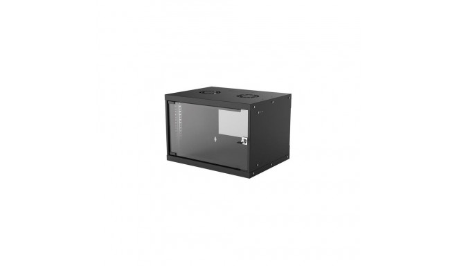 Intellinet 19" Network Cabinet - Wall Mount (Basic), 6U, 400mm Deep, Black, Flatpack, Max 50kg,